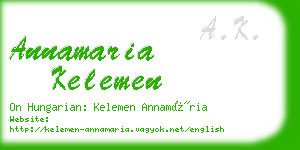 annamaria kelemen business card